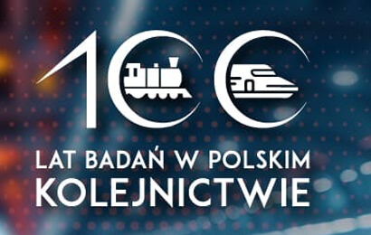 Grafika informacyjna do aktualności - Konferencja naukowa z okazji 100-lecia prowadzenia w Polsce kolejowych pracbadawczych i rozwojowych