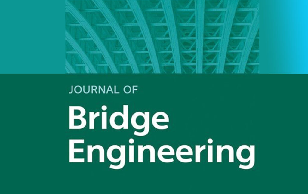 Grafika informacyjna do aktualności - Zapraszamy do przeczytania artykułu - Monitoring and numerical analysis of thesteel railway arch bridge: Case Study