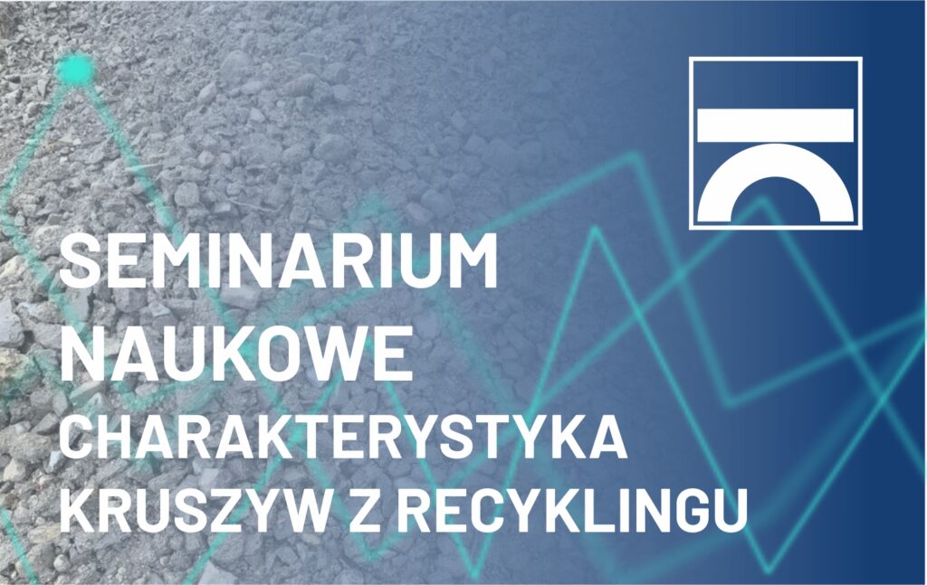 Grafika informacyjna do aktualności - Zaproszenie na seminarium naukowe Instytutu Badawczego Dróg i Mostów