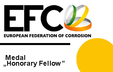 Grafika informacyjna do aktualności - Dr inż. Agnieszka Królikowska uhonorowana medalem „Honorary Fellow”