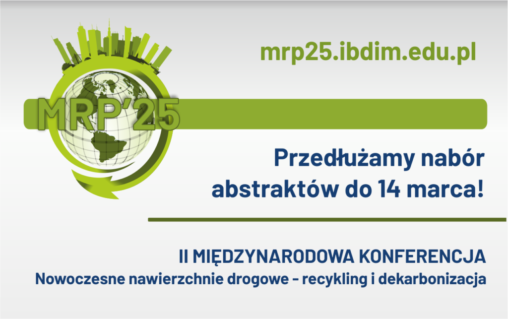 Grafika informacyjna do aktualności - Nowy termin zgłaszania streszczeń na konferencję MRP’25!