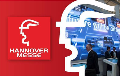 Grafika informacyjna do aktualności - "Byliśmy" na Hannover Messe 2022