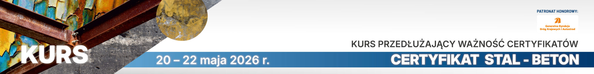 Grafika kursu przedłużającego certyfikat STAL BETON