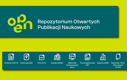 Grafika informacyjna do aktualności - Repozytorium Otwartych Publikacji Naukowych OPEN