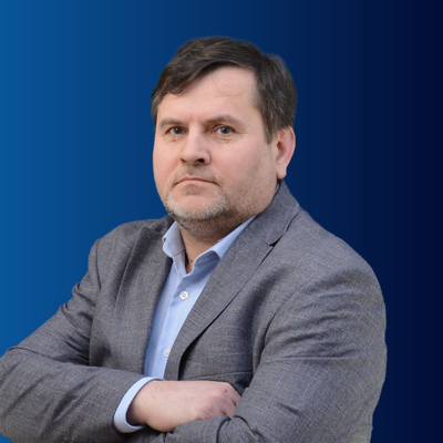 Foto kierownika Zakładu Oznakowania Dróg - Pawła Skierczyńskiego