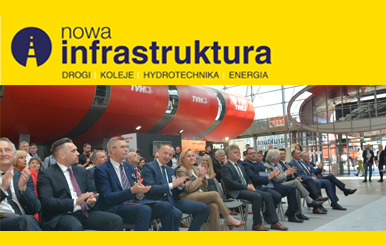 Grafika informacyjna do aktualności -Targi Nowa Infrastruktura 2022