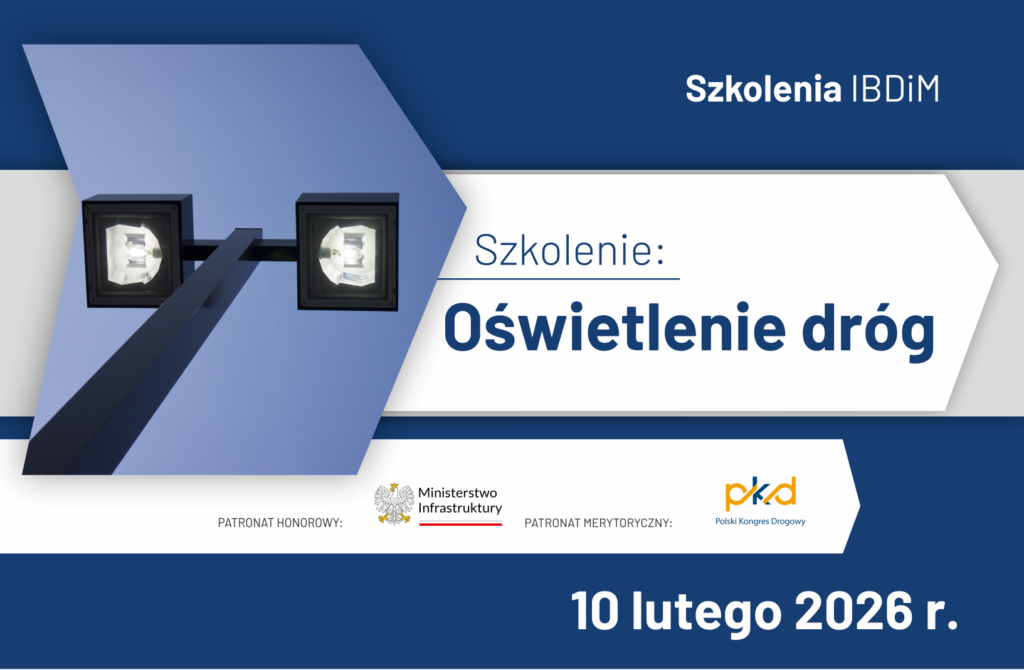 Grafika informacyjna do aktualności - Szkolenie "Oświetlenie dróg"