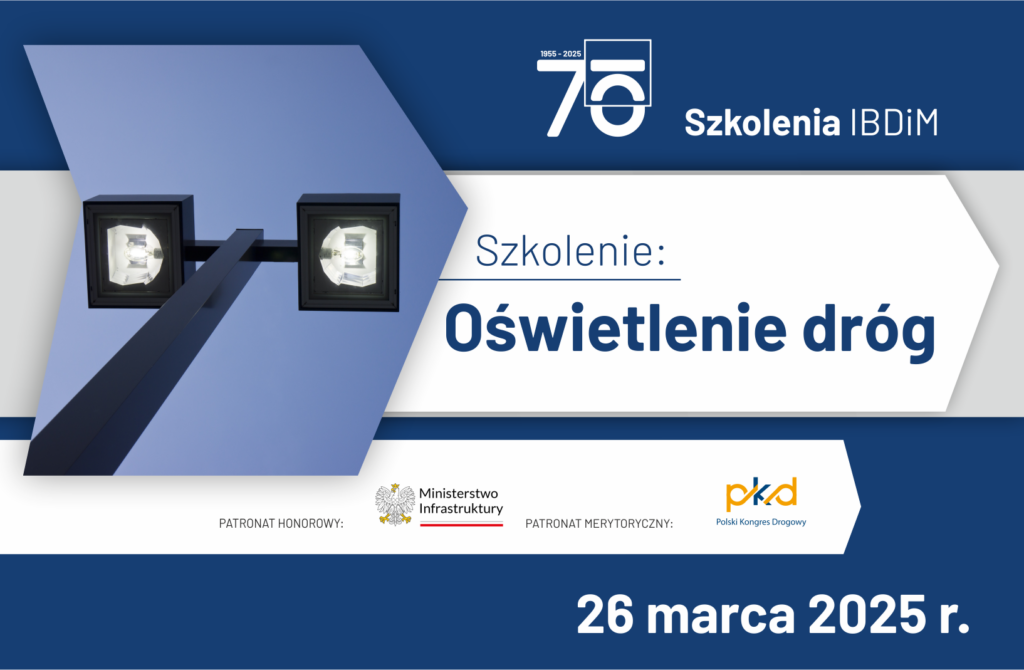 Grafika informacyjna do aktualności - Szkolenie "Oświetlenie dróg" - 26 marca 2025r.