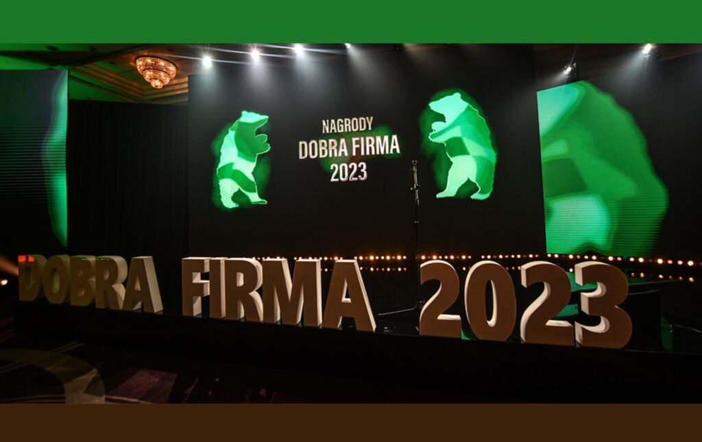 Grafika informacyjna do aktualności - IBDiM uhonorowany w trzeciej edycji programu Dobra Firma!