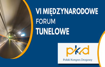 Grafika informacyjna do aktualności - Patronat IBDiM - VI Międzynarodowe Forum Tunelowe