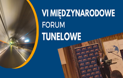 Grafika informacyjna do aktualności - VI Międzynarodowe Forum Tunelowe