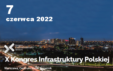 Grafika informacyjna do aktualności - IBDiM objął patronatem honorowym X Kongres Infrastruktury Polskiej