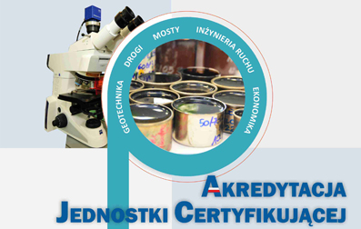 Grafika informacyjna do aktualności - Rozszerzenie zakresu akredytacji Instytutu Badawczego Dróg i Mostów
