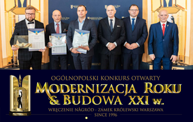 Grafika informacyjna do aktualności - Finał Konkursu "Modernizacja Roku & Budowa XXI w."