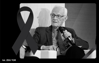 Grafika informacyjna do aktualności - Zmarł prof. Wojciech Suchorzewski