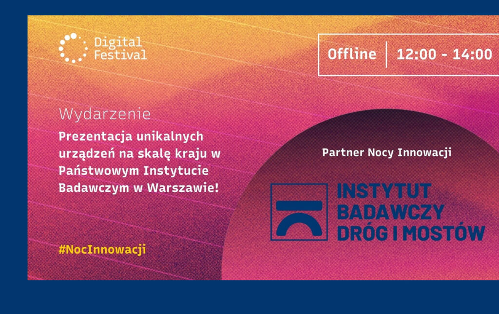 Grafika informacyjna do aktualności - Noc Innowacji w IBDiM