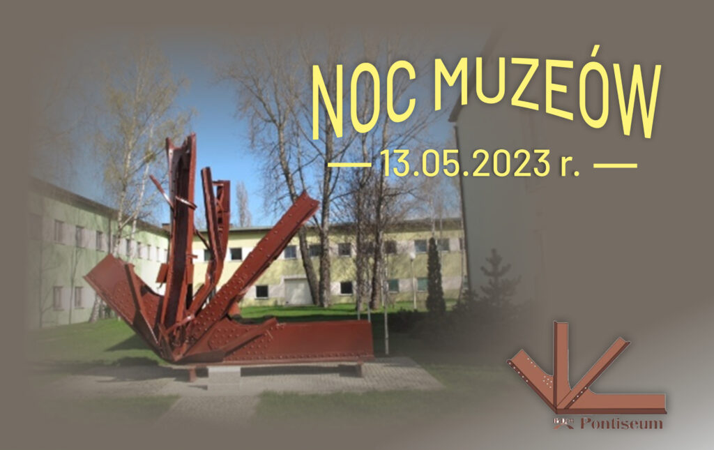 Grafika informacyjna do aktualności - Noc Muzeów w Warszawie - zwiedzanie Pontiseum