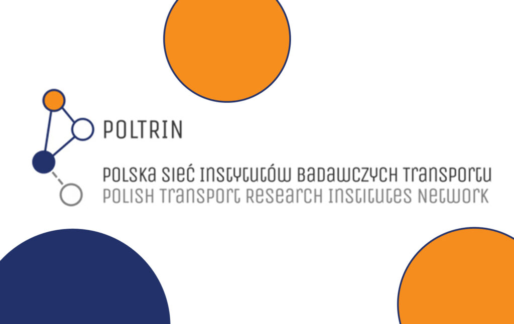 Grafika informacyjna do aktualności - Spotkanie robocze przedstawicieli Polskiej Sieci Instytutów Badawczych Transportu - POLTRIN