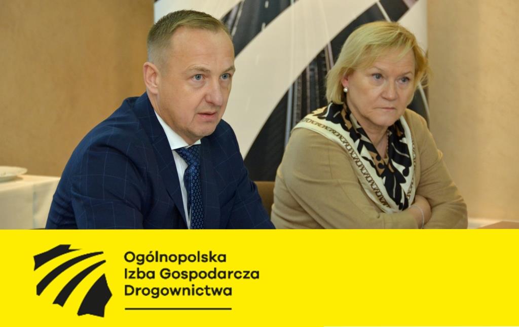 Grafika informacyjna do aktualności - Posiedzenie Ogólnopolskiej Izby Gospodarczej Drogownictwa w IBDiM