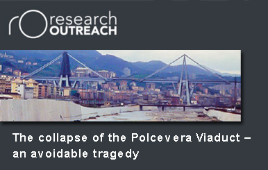 Grafika informacyjna do aktualności - Artykuł prof. J. Rymszy o przyczynach katastrofy wiaduktu Polcevera w Genui