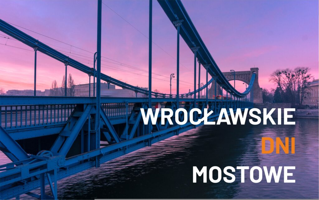 Grafika informacyjna do aktualności - IBDiM na Wrocławskich Dniach Mostowych