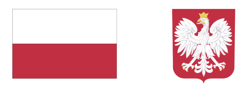 grafika godło z flagą PL