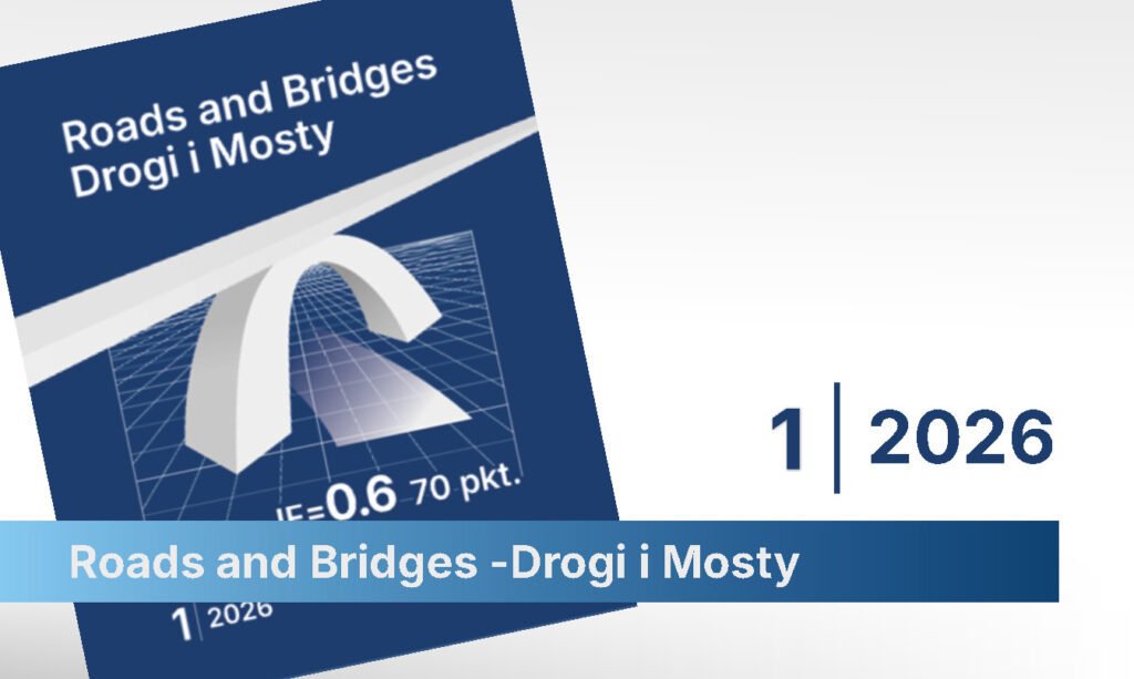 Grafika przestawiająca okładkę czasopisma Roads and Bridges - Drogi i Mosty nr 1/2026