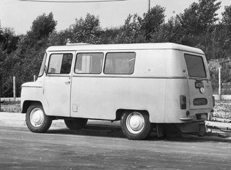 Samochód Nysa przeznaczony do badań drogowych – lata 70.