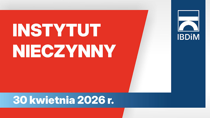 Baner z informacja o nieczynnym Instytucie