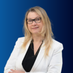 Zdjęcie przedstawia Kierownika Działu Certyfikacji Wyrobów Budowlanych - mgr inż. Joannę Prasalską-Nikoniuk