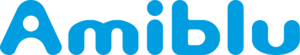 Niebieskie logo firmy Amiblu