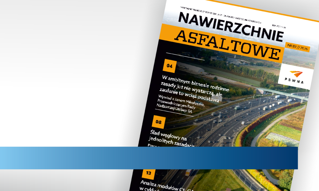 Grafika do aktualności dotyczącej ukazania sie artykułu, w okładka kwartalnika