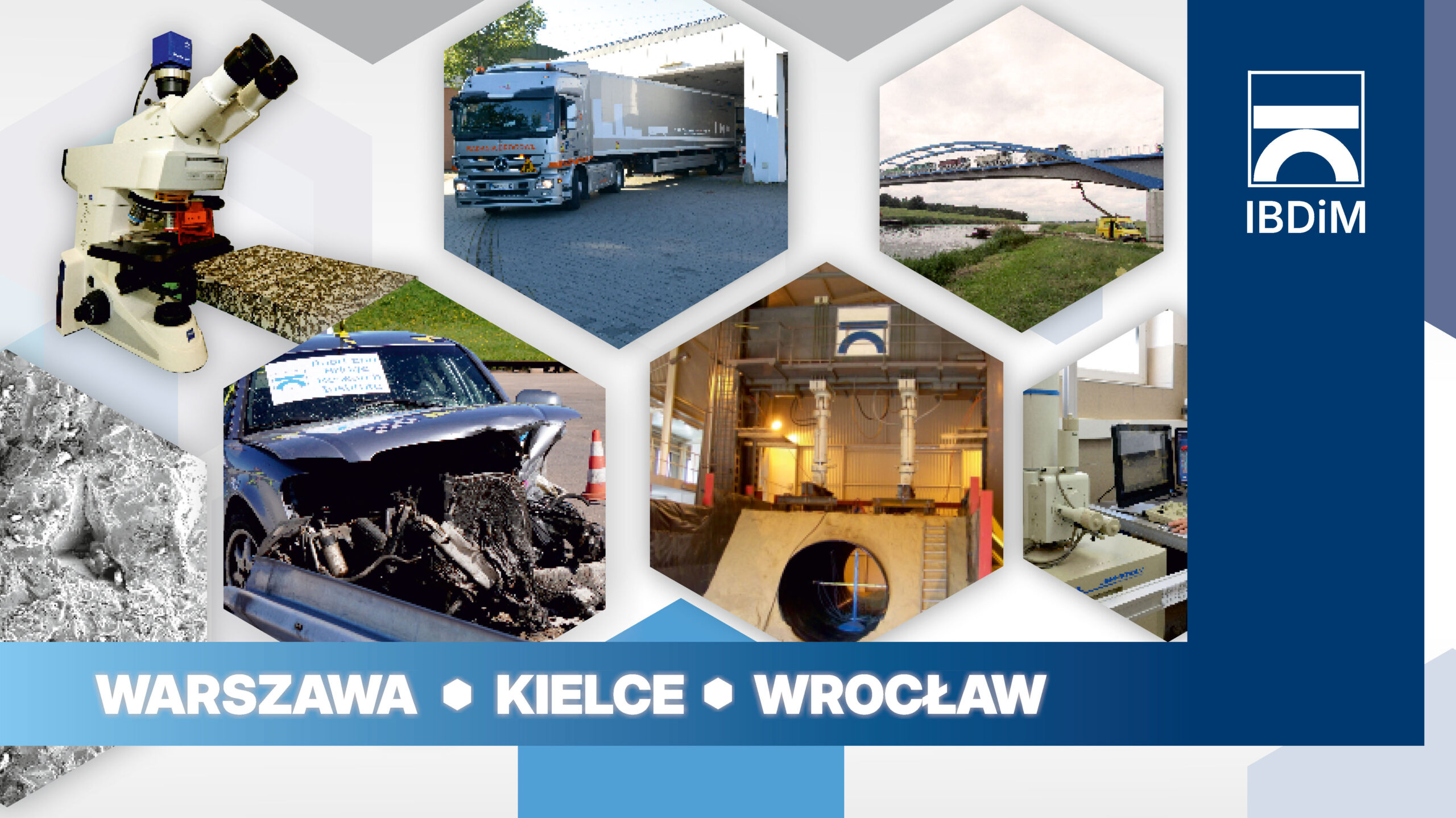 Baner IBDiM przedstawiający kolaż zdjęć
