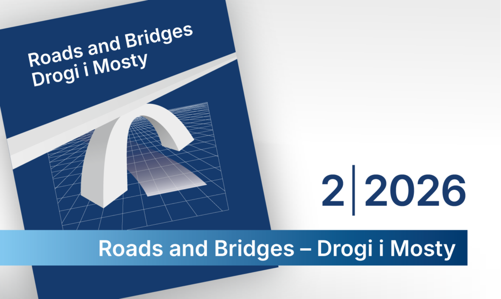Grafika przestawiająca okładkę czasopisma Roads and Bridges - Drogi i Mosty nr 2/2026