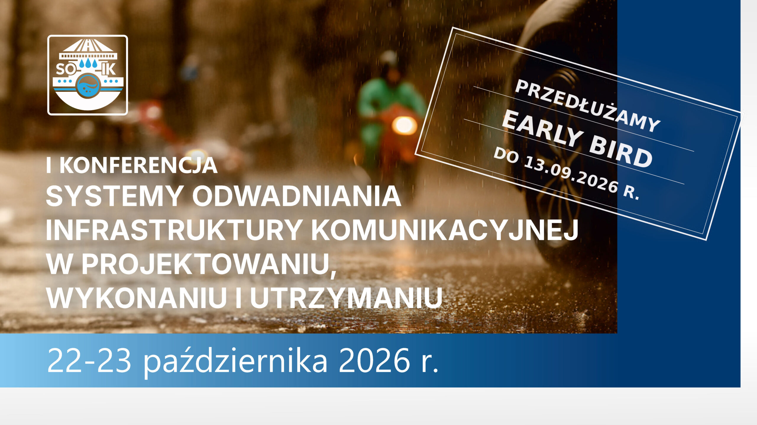 baner SOIK2026 z informacja o przedłużeniu rejestracji early bird