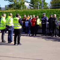 Galeria - test zderzeniowy samochodu osobowego ze stalową barierą drogową - poligon IBOS Inowrocław - ICRASH25