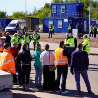 Galeria - test zderzeniowy samochodu osobowego ze stalową barierą drogową - poligon IBOS Inowrocław - ICRASH25