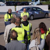 Galeria - test zderzeniowy samochodu osobowego ze stalową barierą drogową - poligon IBOS Inowrocław - ICRASH25