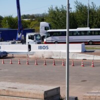 Galeria - test zderzeniowy samochodu osobowego ze stalową barierą drogową - poligon IBOS Inowrocław - ICRASH25