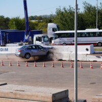 Galeria - test zderzeniowy samochodu osobowego ze stalową barierą drogową - poligon IBOS Inowrocław - ICRASH25