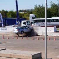 Galeria - test zderzeniowy samochodu osobowego ze stalową barierą drogową - poligon IBOS Inowrocław - ICRASH25