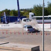 Galeria - test zderzeniowy samochodu osobowego ze stalową barierą drogową - poligon IBOS Inowrocław - ICRASH25