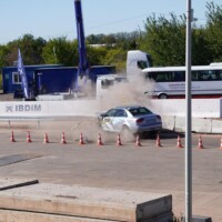 Galeria - test zderzeniowy samochodu osobowego ze stalową barierą drogową - poligon IBOS Inowrocław - ICRASH25