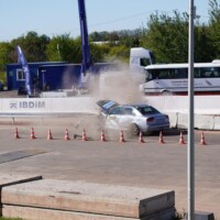 Galeria - test zderzeniowy samochodu osobowego ze stalową barierą drogową - poligon IBOS Inowrocław - ICRASH25