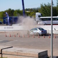 Galeria - test zderzeniowy samochodu osobowego ze stalową barierą drogową - poligon IBOS Inowrocław - ICRASH25